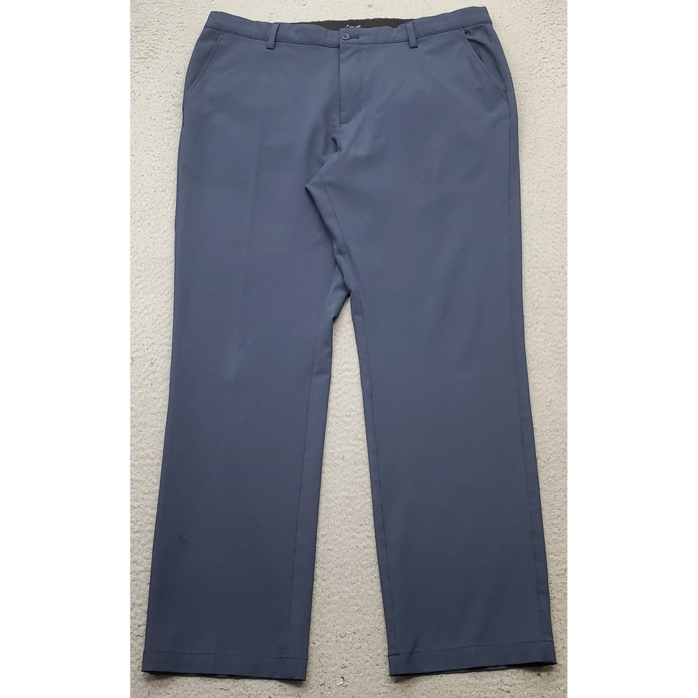 Greg Norman Golf Pants Mens 38x32 Blue Casual Flat Front Stretch Performance
